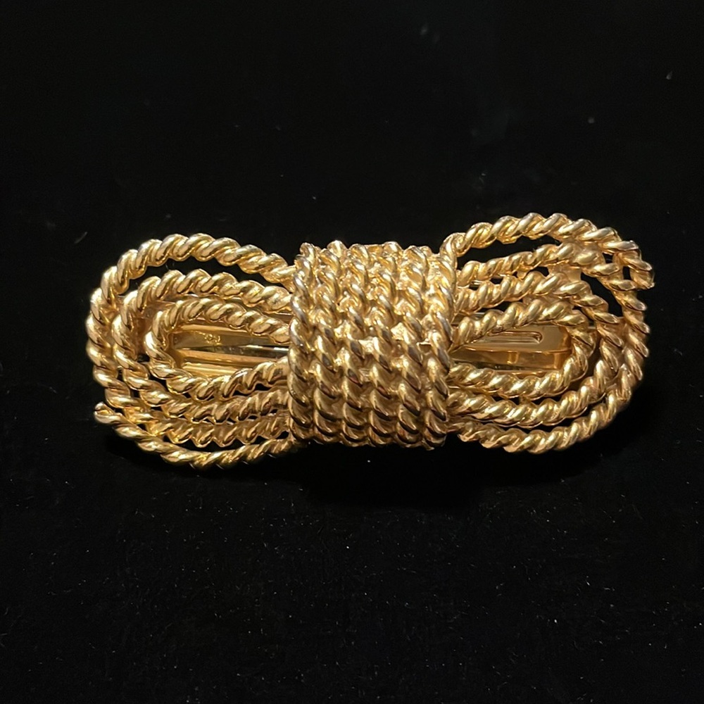 Gold Color Rope Design Hair Clip - Picture 6 of 16